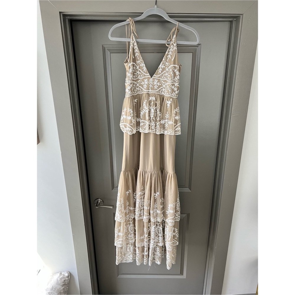 Beige Revolve Maxi Dress